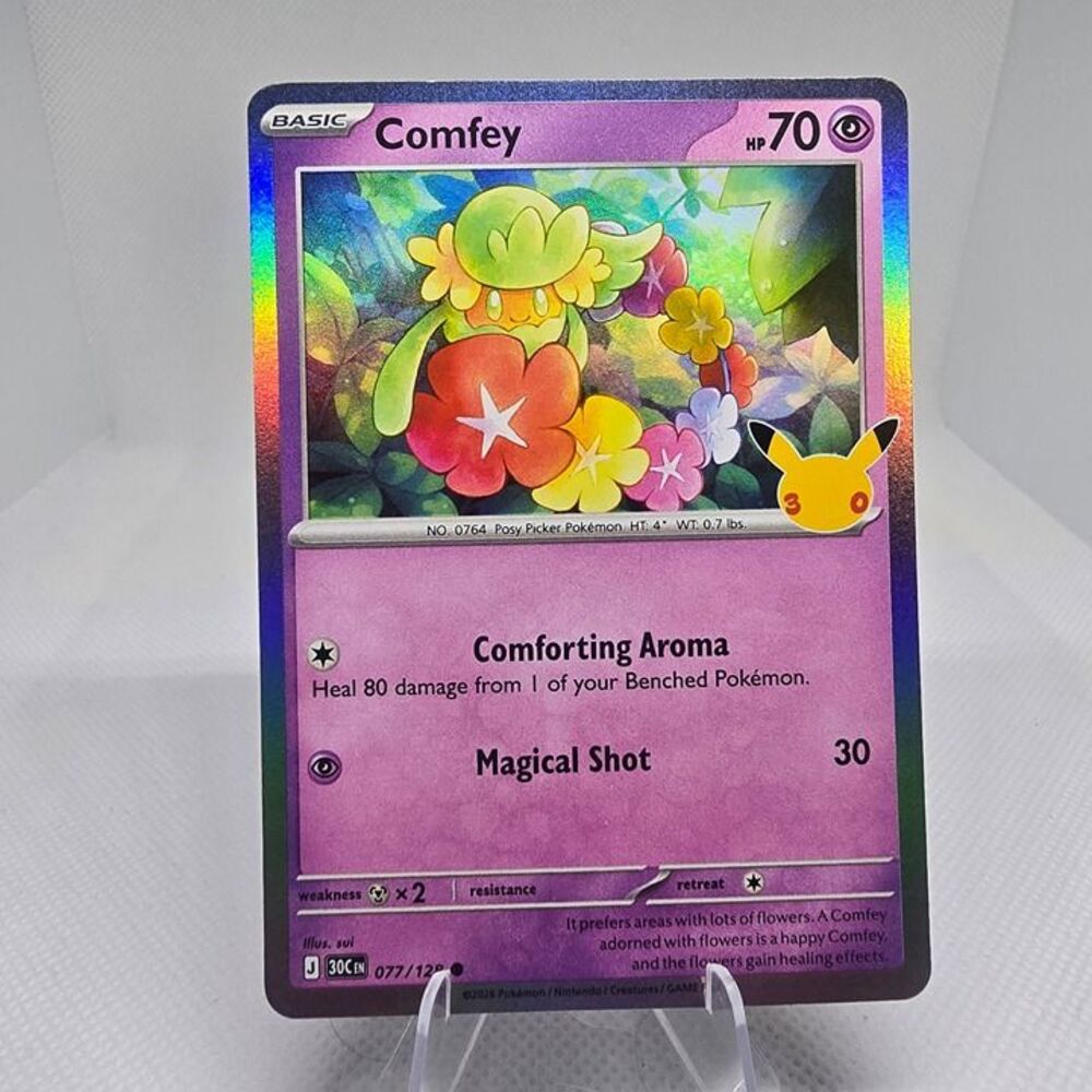 Comfey #77 Pokemon 30th Celebration